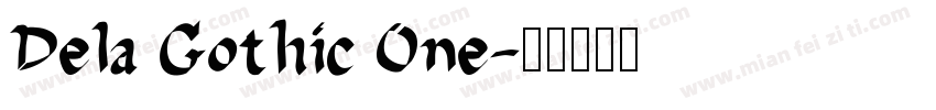Dela Gothic One字体转换